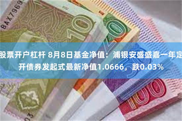 股票开户杠杆 8月8日基金净值：浦银安盛盛嘉一年定开债券发起式最新净值1.0666，跌0.03%